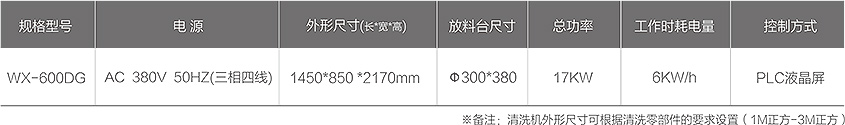WX-600DG零部件智能清洗机