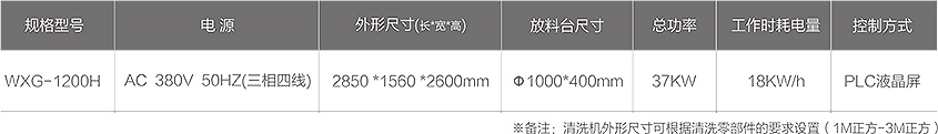 WXG-1200H零部件智能清洗机