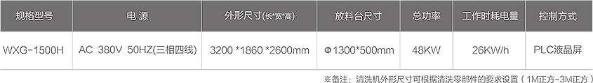 WXG-1500H零部件智能清洗机